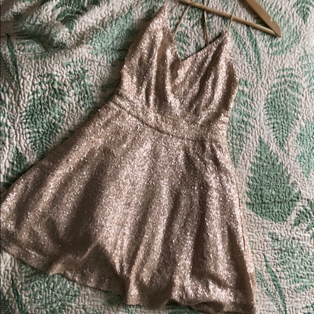 Tobi sparkle skater dress